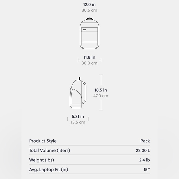 NWOT Timbuk2 Custom Prospect Roll Top Laptop Work Backpack Black Gray Blue Work - Picture 15 of 15